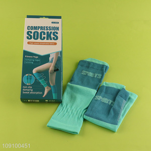 Good Quality Non-Slip High Elastic Breathable Compression Socks for Women