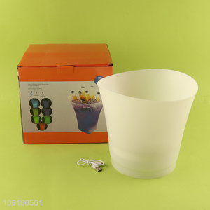 Factory Price 7-Color Changing LED Ice Bucket for Bar Restaurant Home