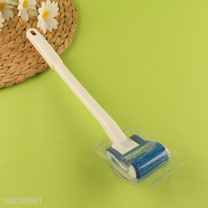 Wholesale Toilet Bowl Brush Under Rim Toilet Brush with Curved Long Handle