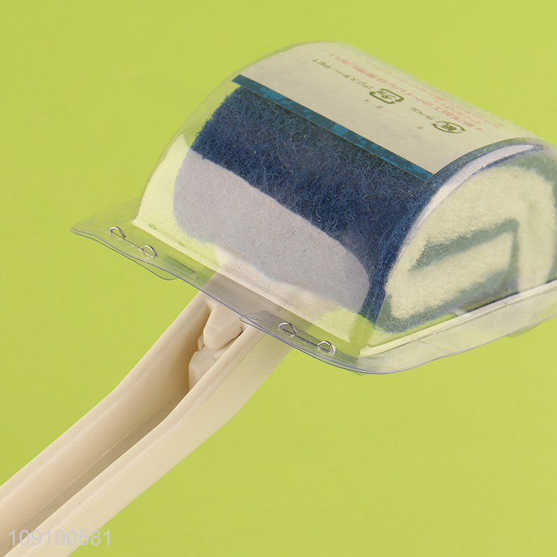 Wholesale Toilet Bowl Brush Under Rim Toilet Brush with Curved Long Handle