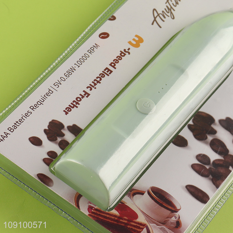 New Product 3-Speed Battery Operated Electric Handheld Milk Frother