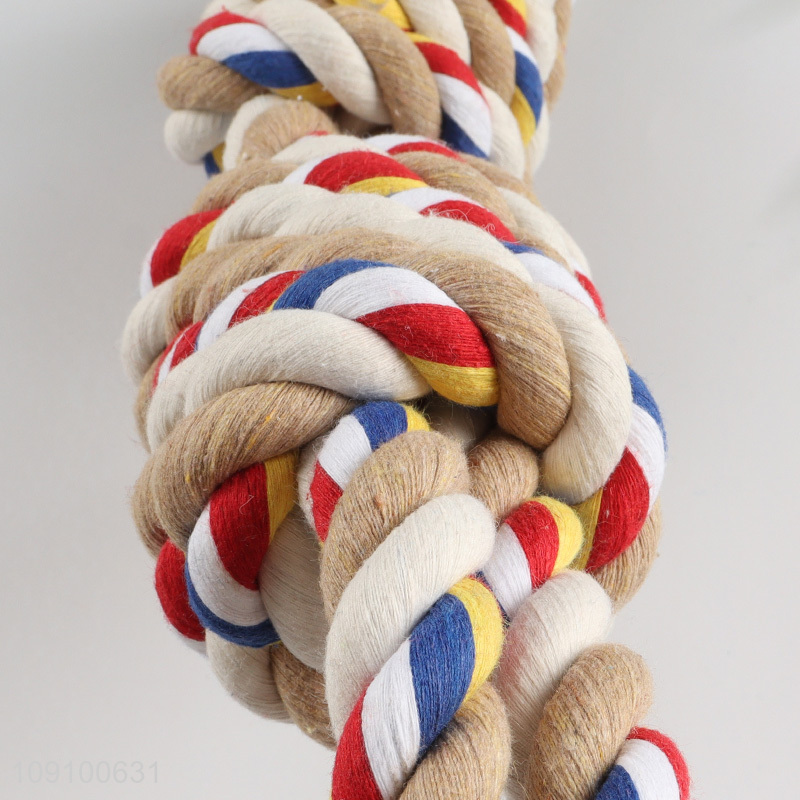 Good selling bite-resistant pet chew toys teeth cleaning cotton rope toys