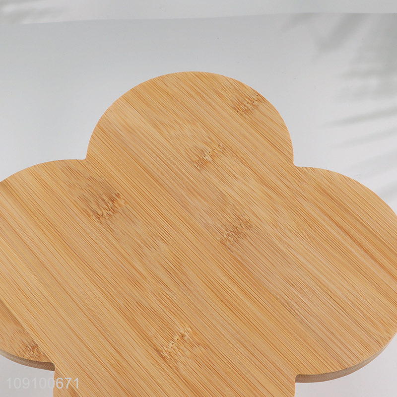 China factory bamboo Four-leaf Clover Dinner Plate Creative Fruit Plate