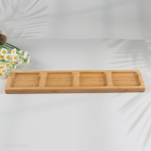 Wholesale Bamboo Fruit Plate Afternoon Tea Snack Plate