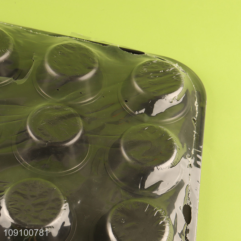 New Product Non-Stick Muffin Baking Pan Set with 12 Silicone Baking Cups