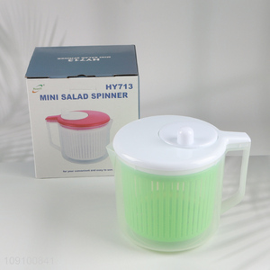 China supplier kitchen gadget vegetable fruits drain basket with handle