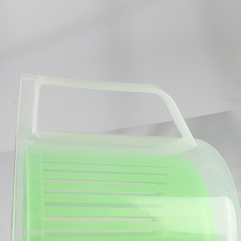 China supplier kitchen gadget vegetable fruits drain basket with handle