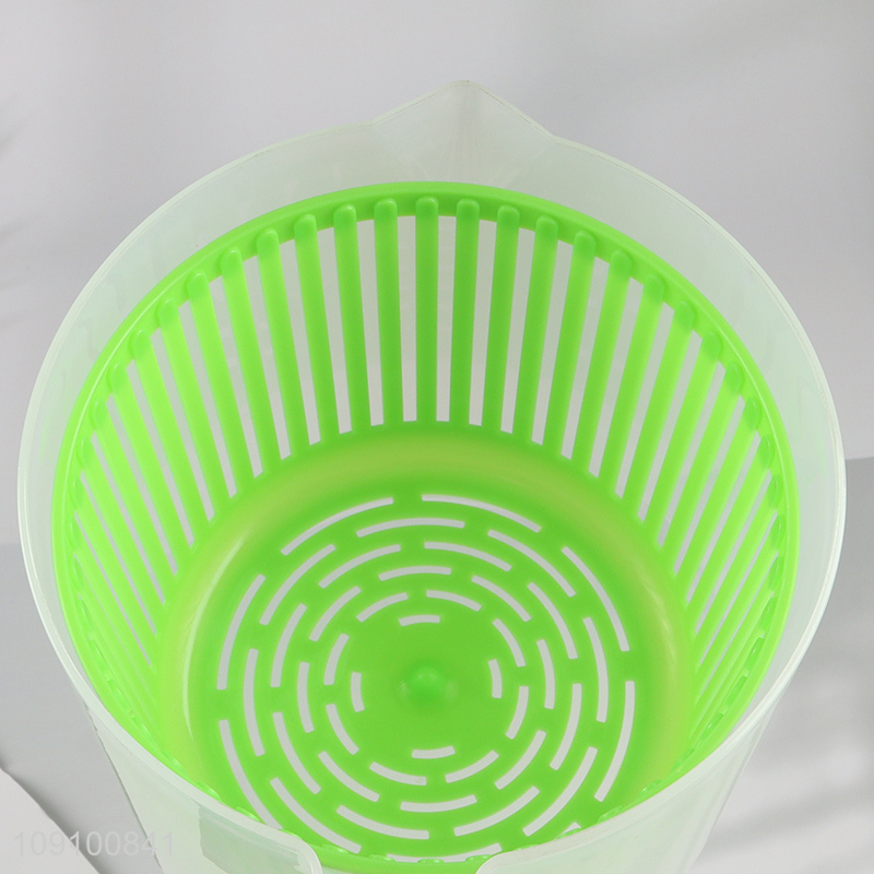 China supplier kitchen gadget vegetable fruits drain basket with handle