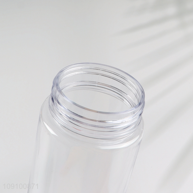 China factory transparent water bottle with diy sticker