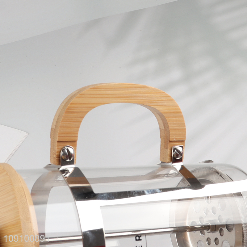 Good Quality Transparent French Press Tea Maker Coffee Maker