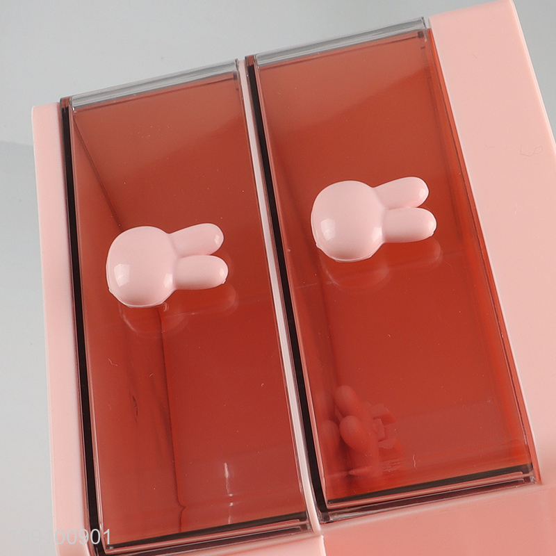 Good selling household plastic desktop storage drawer for jewelry