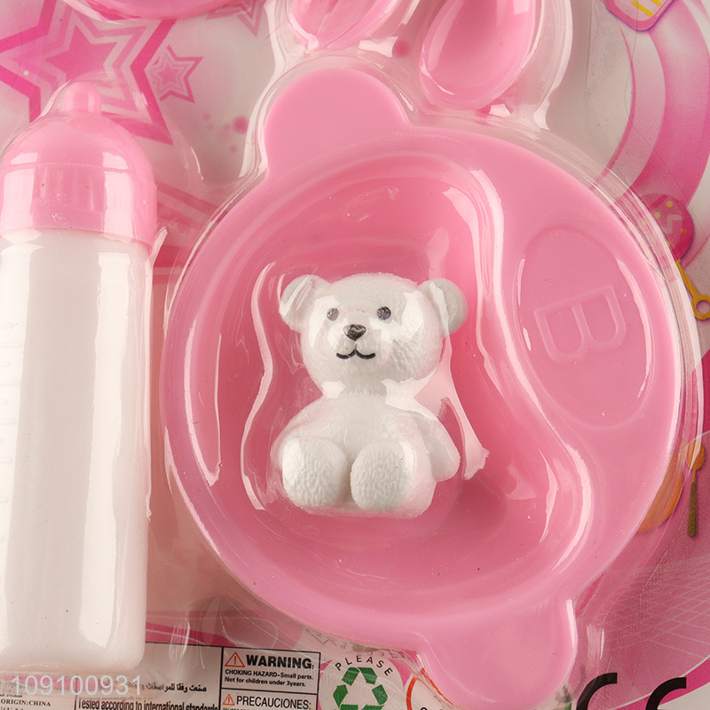 Good Quality Kids Pretend Play Kitchen Toys Feeding Set Toys