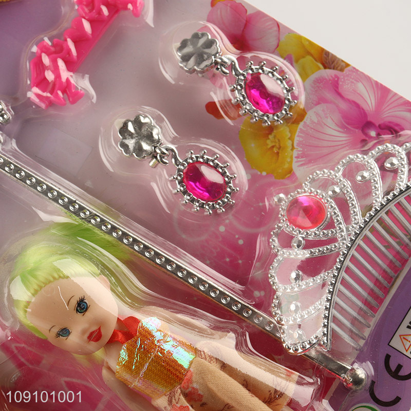 Factory Supply Girls Pretend Play Make-Up Toy Set Fashion Jewelry Set