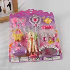 Factory Supply Girls Pretend Play Make-Up Toy Set Fashion Jewelry Set