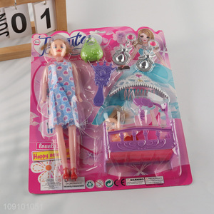 Factory Price Dress-Up Doll Set Pretend Play Toys for Kids Girls