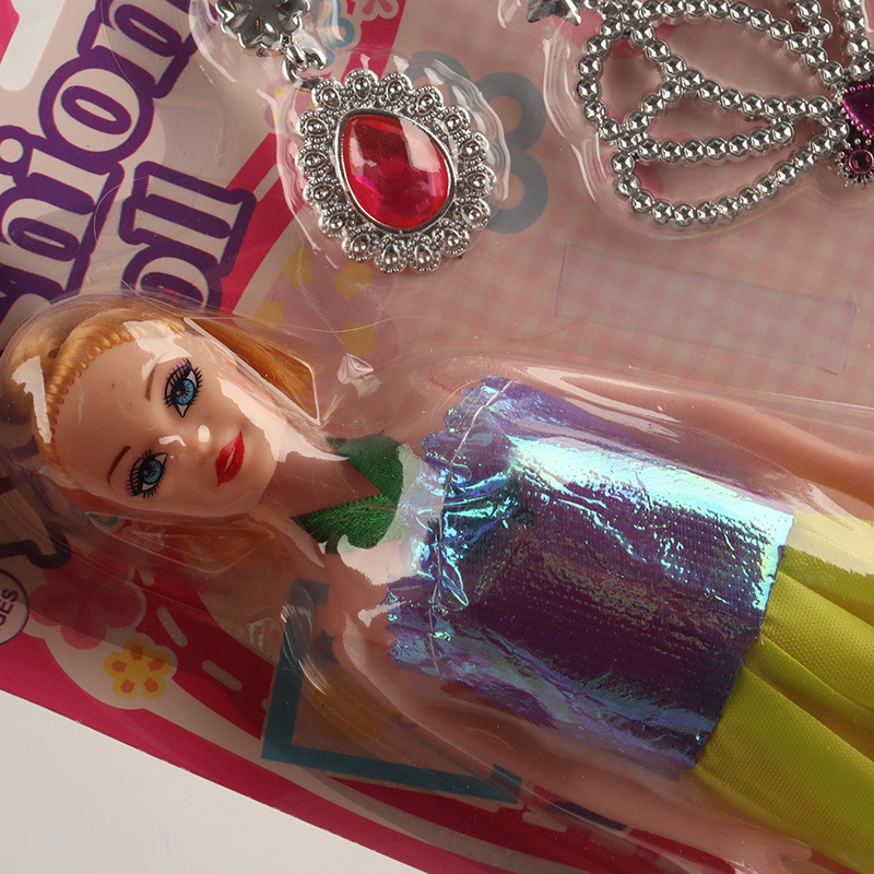 Hot Selling Fashion Doll Set Pretend Play Beauty Toy Set for Girls