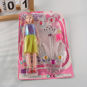 Hot Selling Fashion Doll Set Pretend Play Beauty Toy Set for Girls