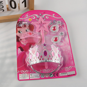 Good Quality Kids Girls Pretend Play Princess Dress Up Toys Set