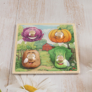 Hot selling vegetable series baby 3d puzzle toys early education toys