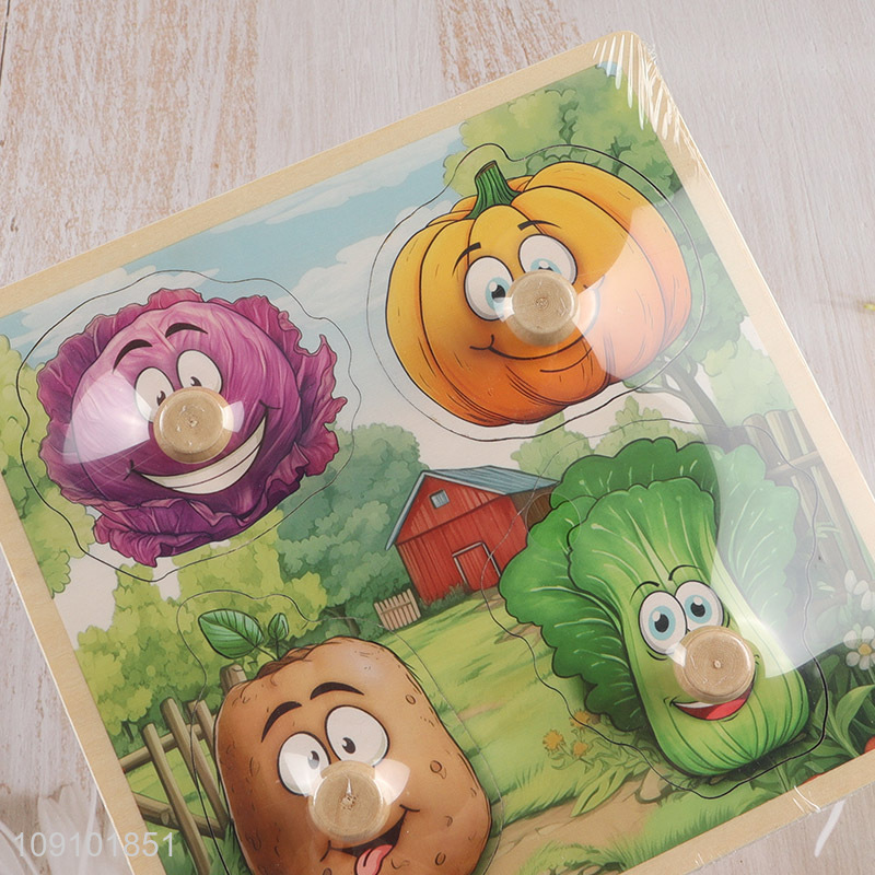 Hot selling vegetable series baby 3d puzzle toys early education toys