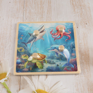 Best selling sea animal series baby 3d puzzle toys jigsaw toys