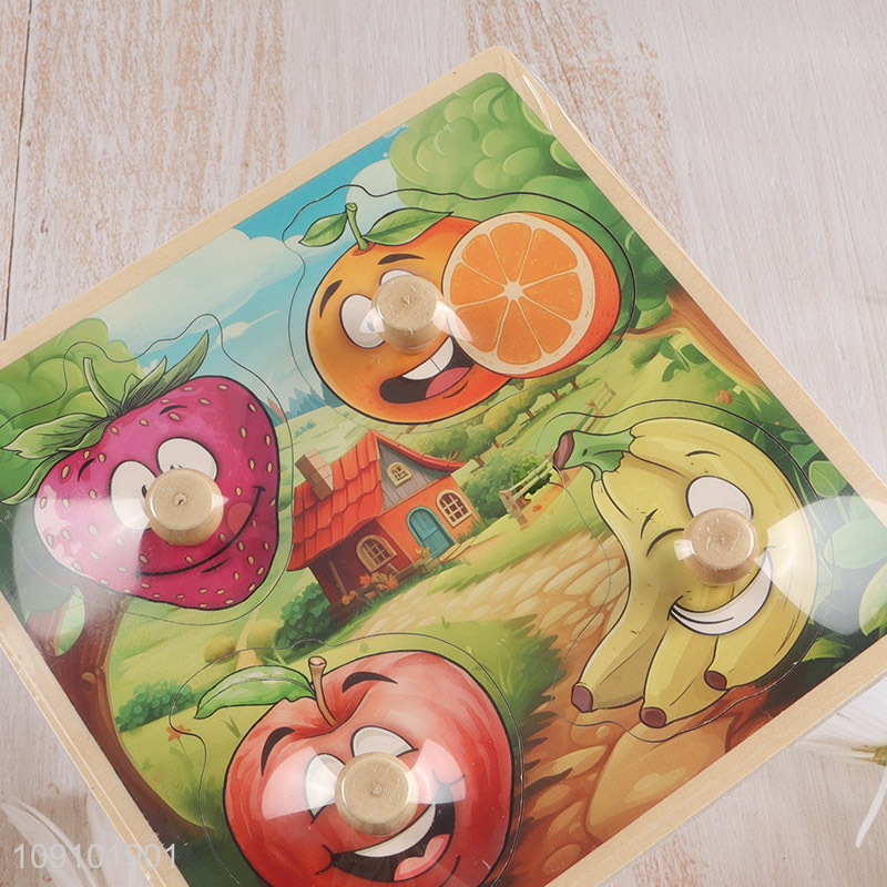 Yiwu market fruits series baby 3d puzzle toys early educational toys