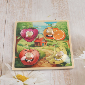 Yiwu market fruits series baby 3d puzzle toys early educational toys