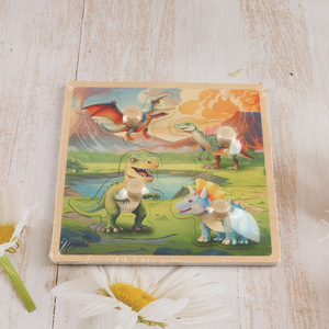 Top quality dinosaur shape baby 3d puzzle toys jigsaw games