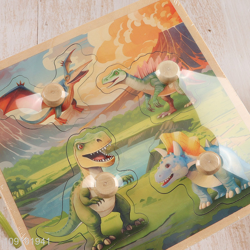 Top quality dinosaur shape baby 3d puzzle toys jigsaw games