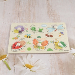 Good selling wooden baby 3d puzzle toys kids early educational toys