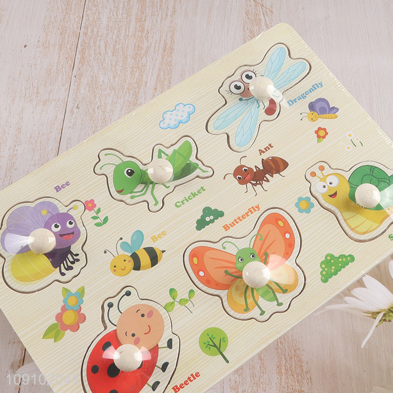 Good selling wooden baby 3d puzzle toys kids early educational toys