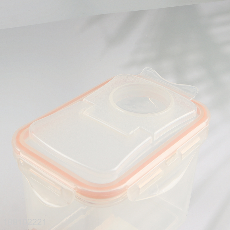 Hot selling clear household plastic sealed storage jar wholesale