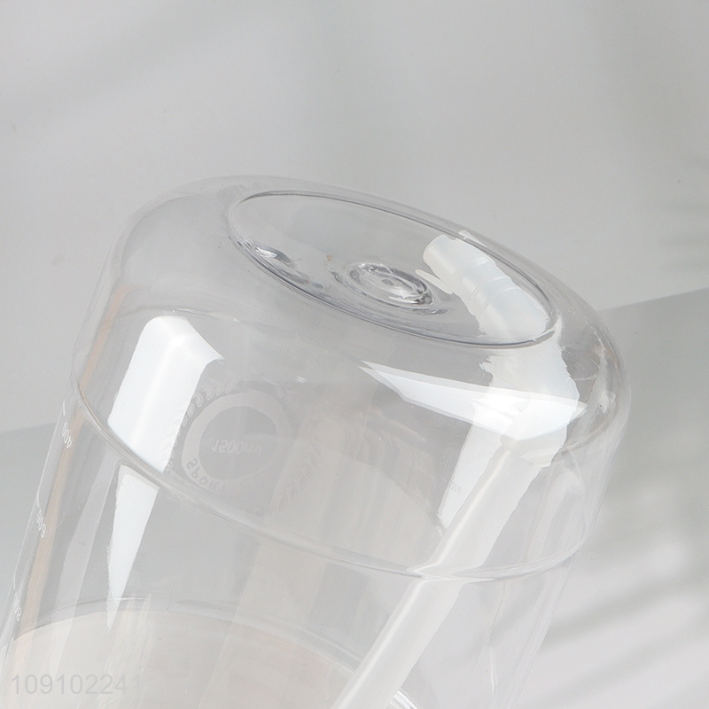 Good selling portable plastic 1500ml water bottle with straw