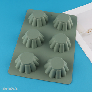 Wholesale 6-Cavity Silicone Cake Molds for for Candy Jelly Chocolate Pudding