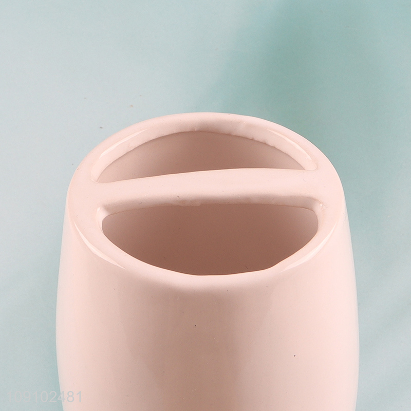 Good quality ceramic bathroom accessories home toothbrush holder for sale