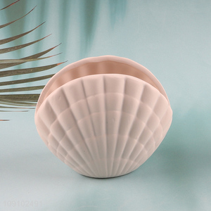 Hot products shell shape ceramic home decor flower pot for sale