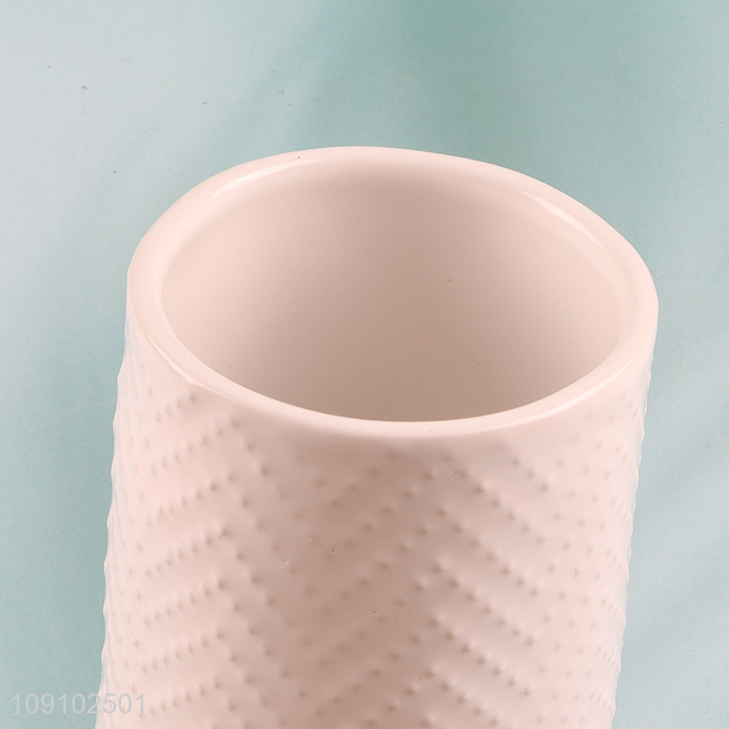Top quality ceramic household bathroom accessories mouthwash cup