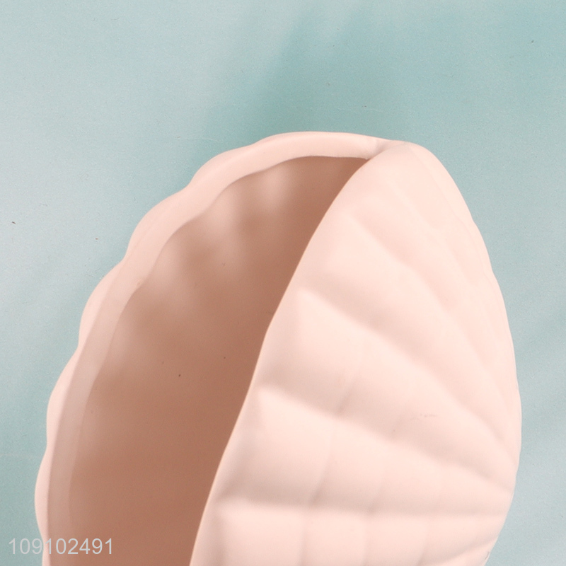 Hot products shell shape ceramic home decor flower pot for sale