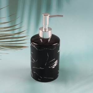 Factory price household bathroom accessories ceramic liquid soap dispenser