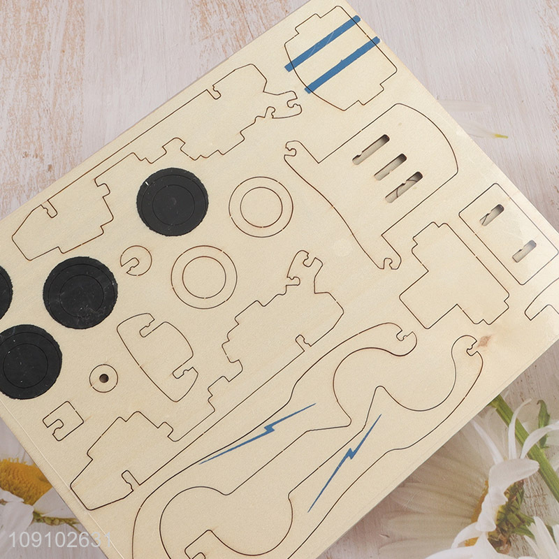Top quality kids educational toy 3d wood simulation model puzzle toys