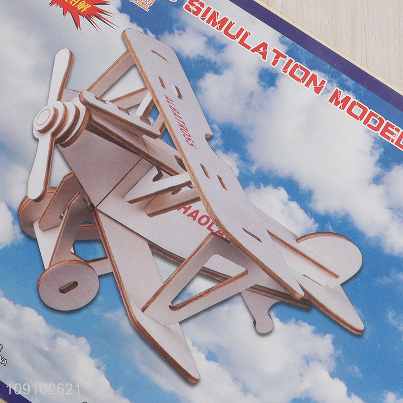 Top selling 3d wood simulation model 3d puzzle toys educational toys