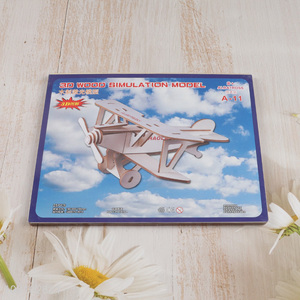 Top selling 3d wood simulation model 3d puzzle toys educational toys