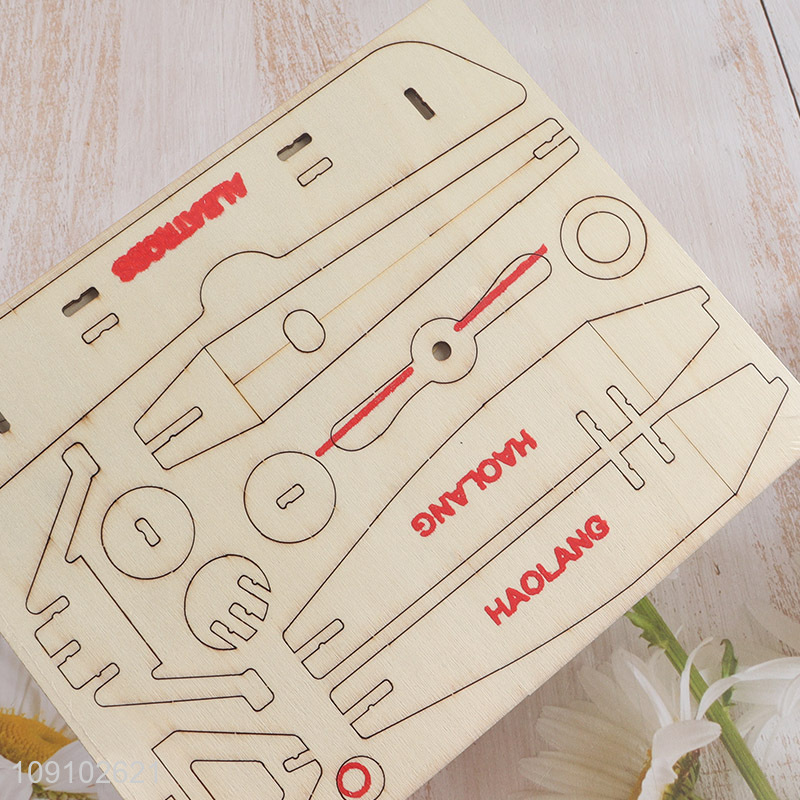 Top selling 3d wood simulation model 3d puzzle toys educational toys