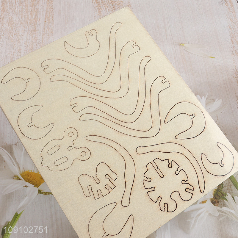 Best sale 3d wood simulation model spider puzzle toy educational toy