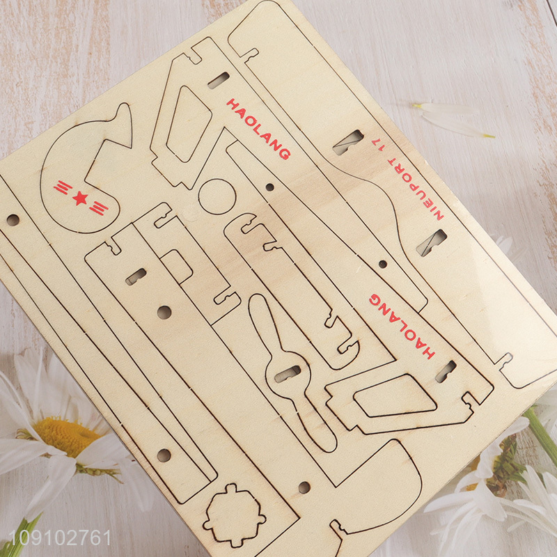 Top sale kids 3d wood simulation model educational puzzle toys