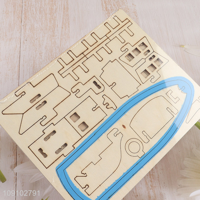 Most popular 3d wood simulation model lifeboat puzzle toys for sale