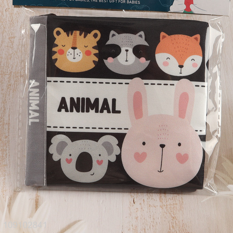 Good quality animal series baby cloth book baby early educational toys