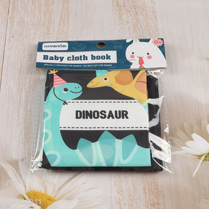 Hot products dinosaur series baby cloth book baby early educational toys