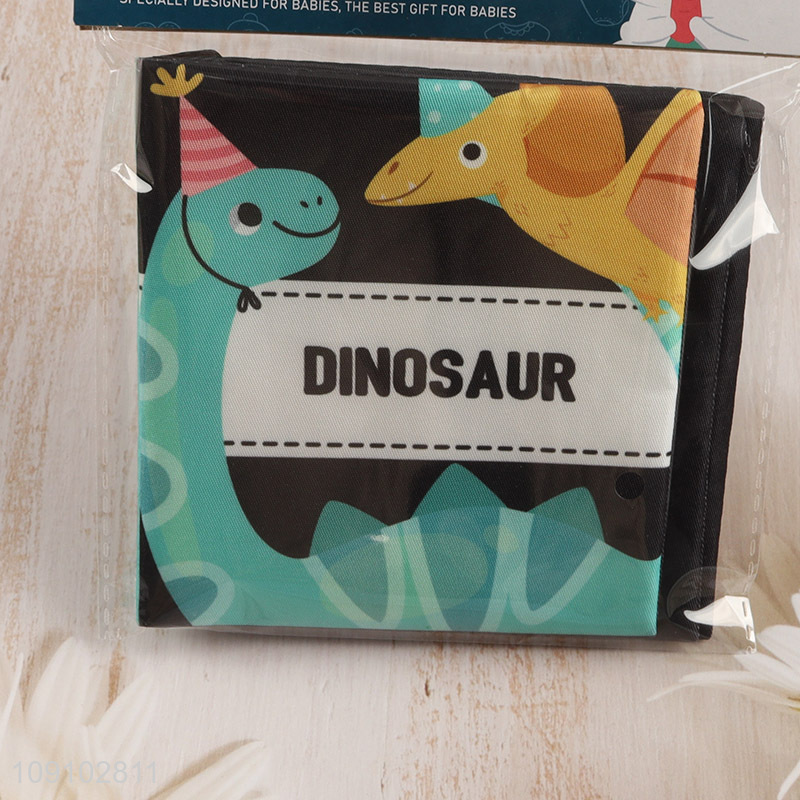 Hot products dinosaur series baby cloth book baby early educational toys