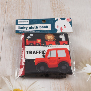Top selling traffic series baby cloth book baby early educational toys